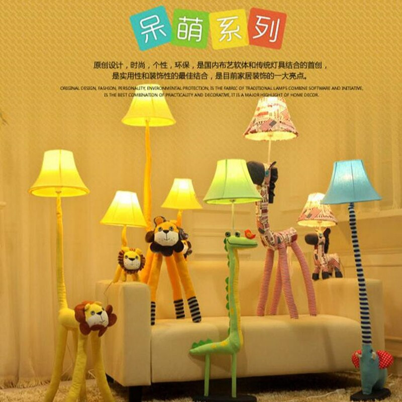 Kids Bedroom Floor Lamp
 Cartoon floor lamp animal kids socket indoor lighting