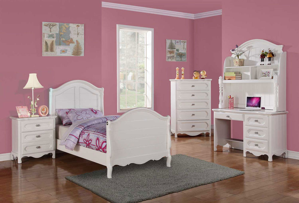 Kids Bedroom Set With Desk
 White kids bedroom set Heyleen