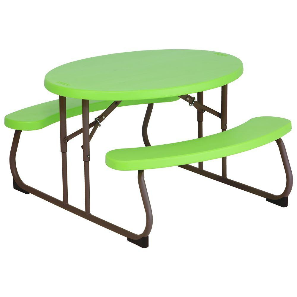 Kids Bench Table
 Lifetime Lime Green Children s Picnic Table The