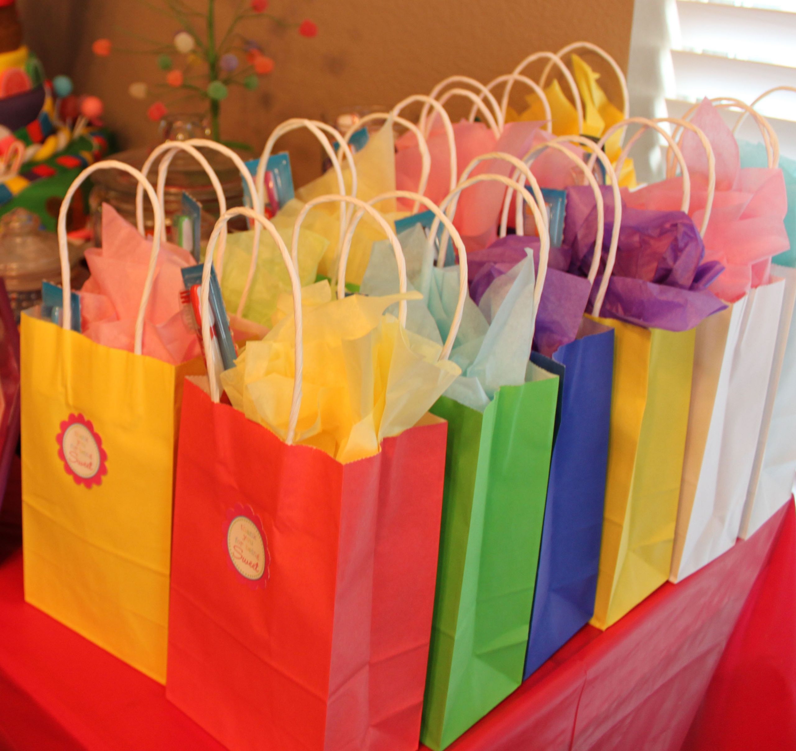 Kids Birthday Gift Bags
 Candy Land Party