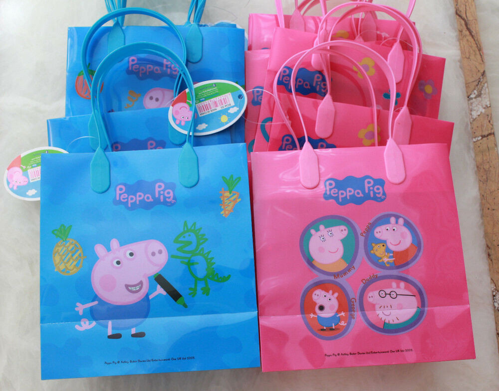 Kids Birthday Gift Bags
 12 Peppa Pig Birthday Party Goody Goo Gift Favor Candy