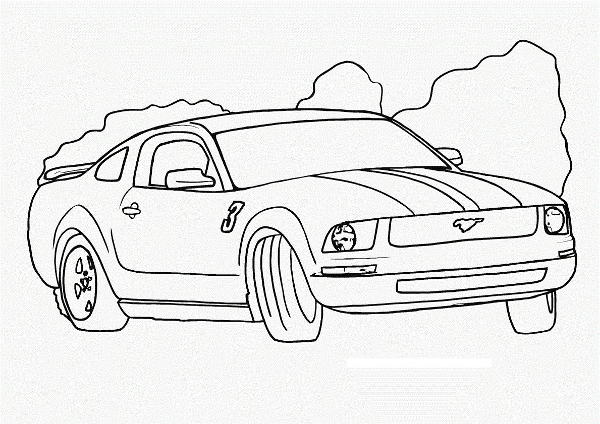 Kids Car Coloring Pages
 Free Printable Race Car Coloring Pages For Kids