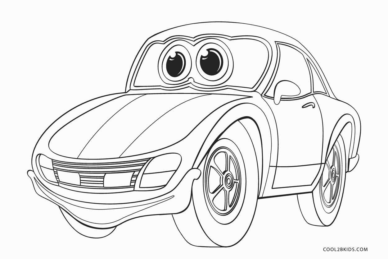 Kids Car Coloring Pages
 Free Printable Cars Coloring Pages For Kids