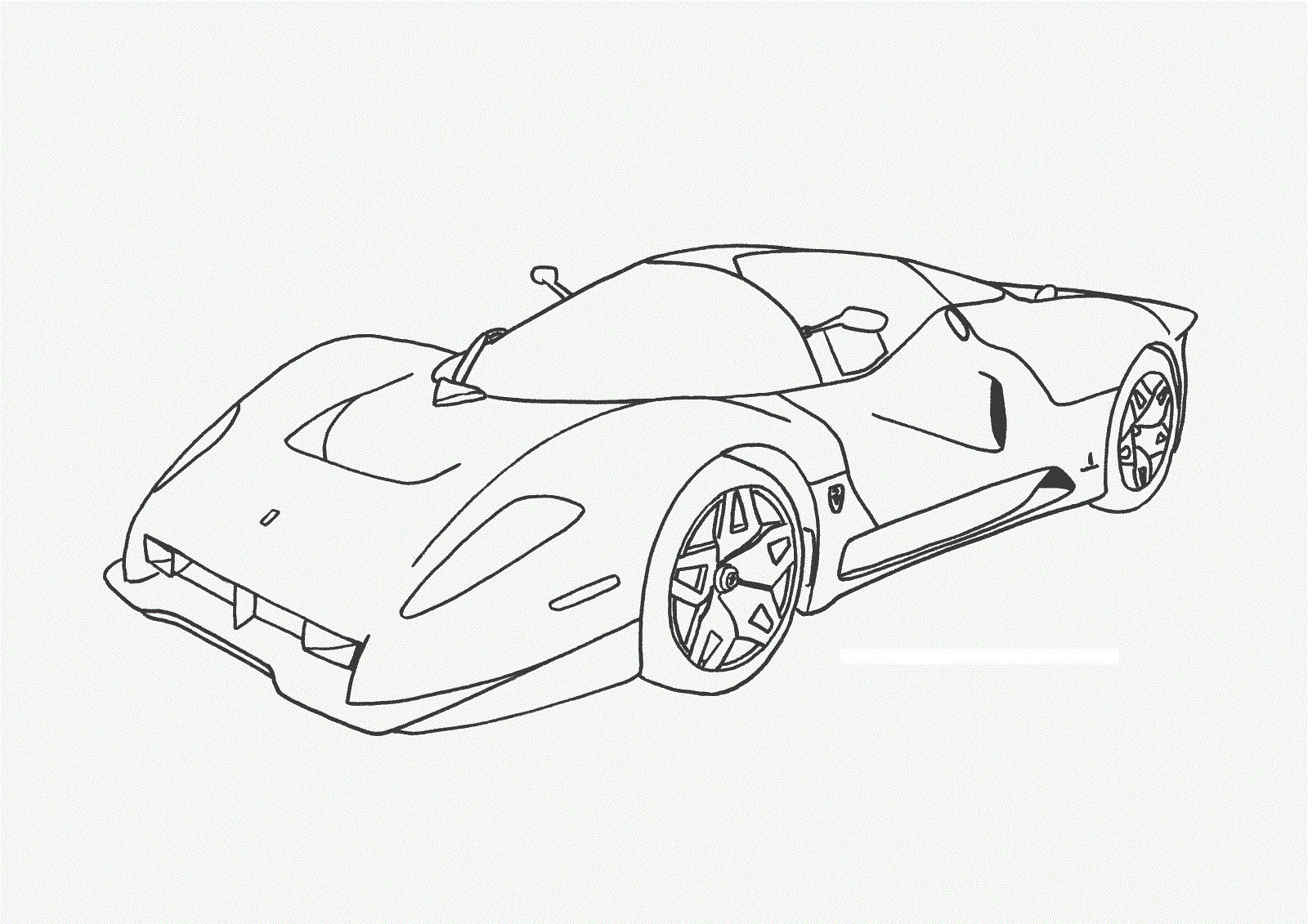 Kids Car Coloring Pages
 Free Printable Race Car Coloring Pages For Kids