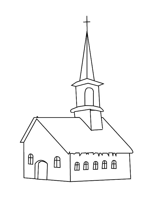 Kids Coloring Pages For Church
 Preschool Kids Church Coloring Pages