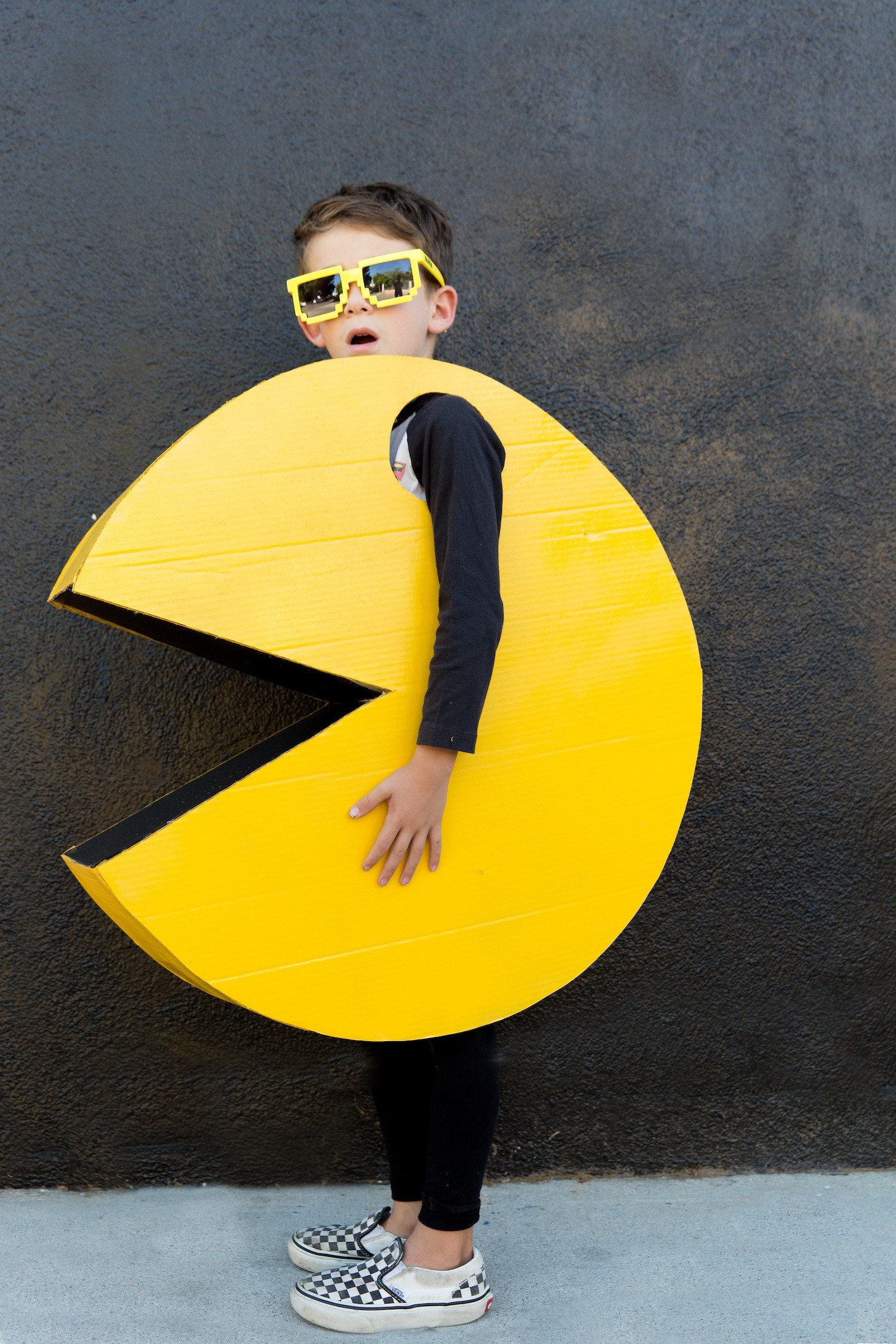 Kids Costumes DIY
 DIY Kids PAC MAN Halloween Costume The Effortless Chic