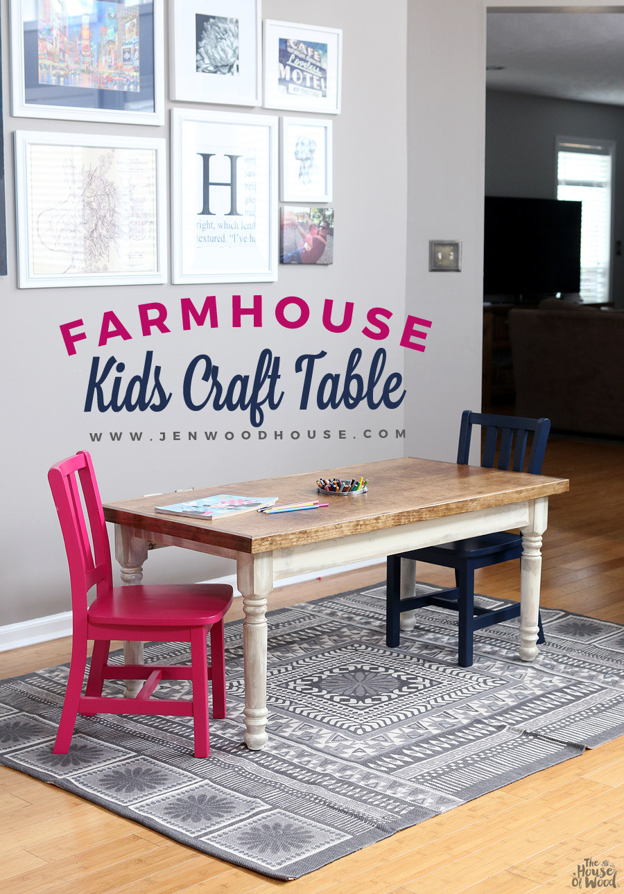 Kids Craft Table Ideas
 Kids Farmhouse Table