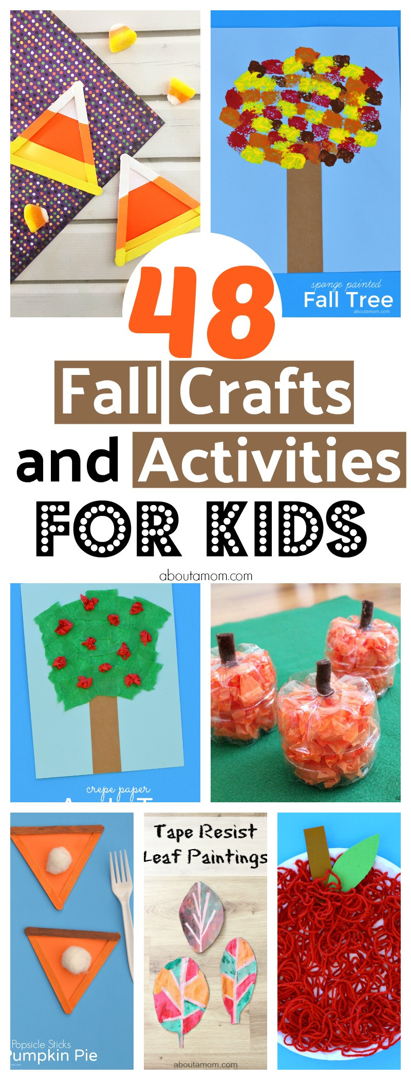 Kids Crafts And Activities
 48 Fun Fall Crafts and Activities for Kids About a Mom