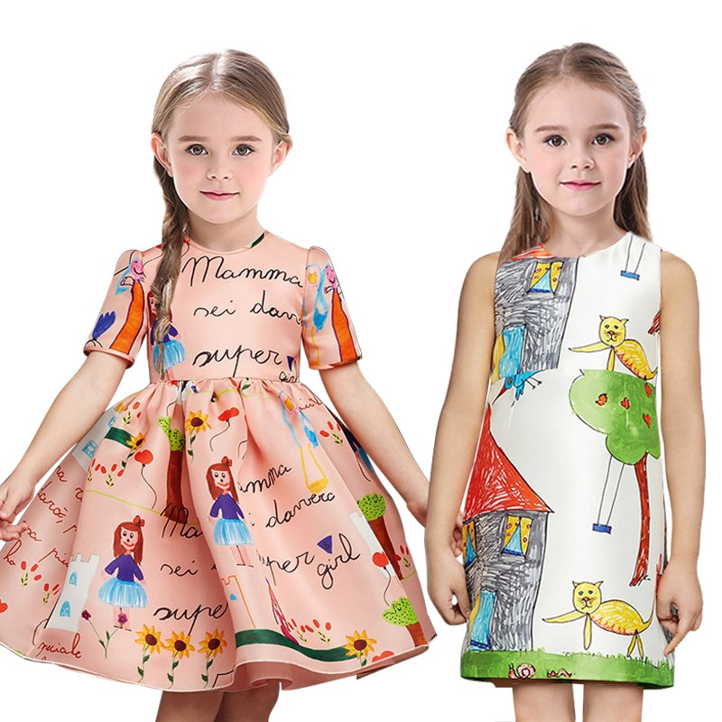 Kids Fashion Clothes
 Promotion girls dress new 2016 kids clothes girl vestidos