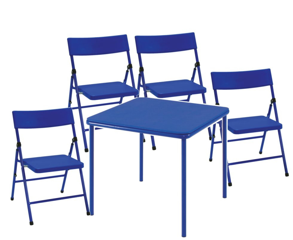 Kids Foldable Table And Chairs
 NEW COSCO KIDS TABLE and FOLDING PINCH FREE 4 CHAIR SET