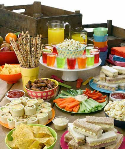 Kids Friendly Party Food
 Choose simple snacks or more elaborate themed goo s