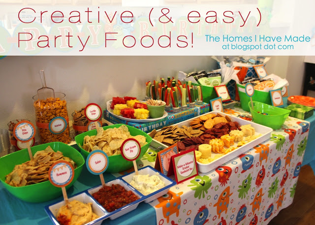 Kids Friendly Party Food
 The Homes I Have Made Monster Party Spotlight on Food