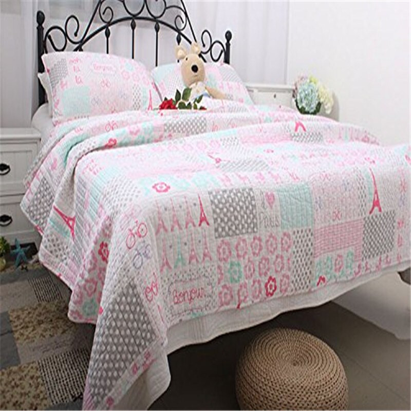 Kids Full Bedroom Sets
 FADFAY Home Textile Cotton Kids Pink Paris Theme