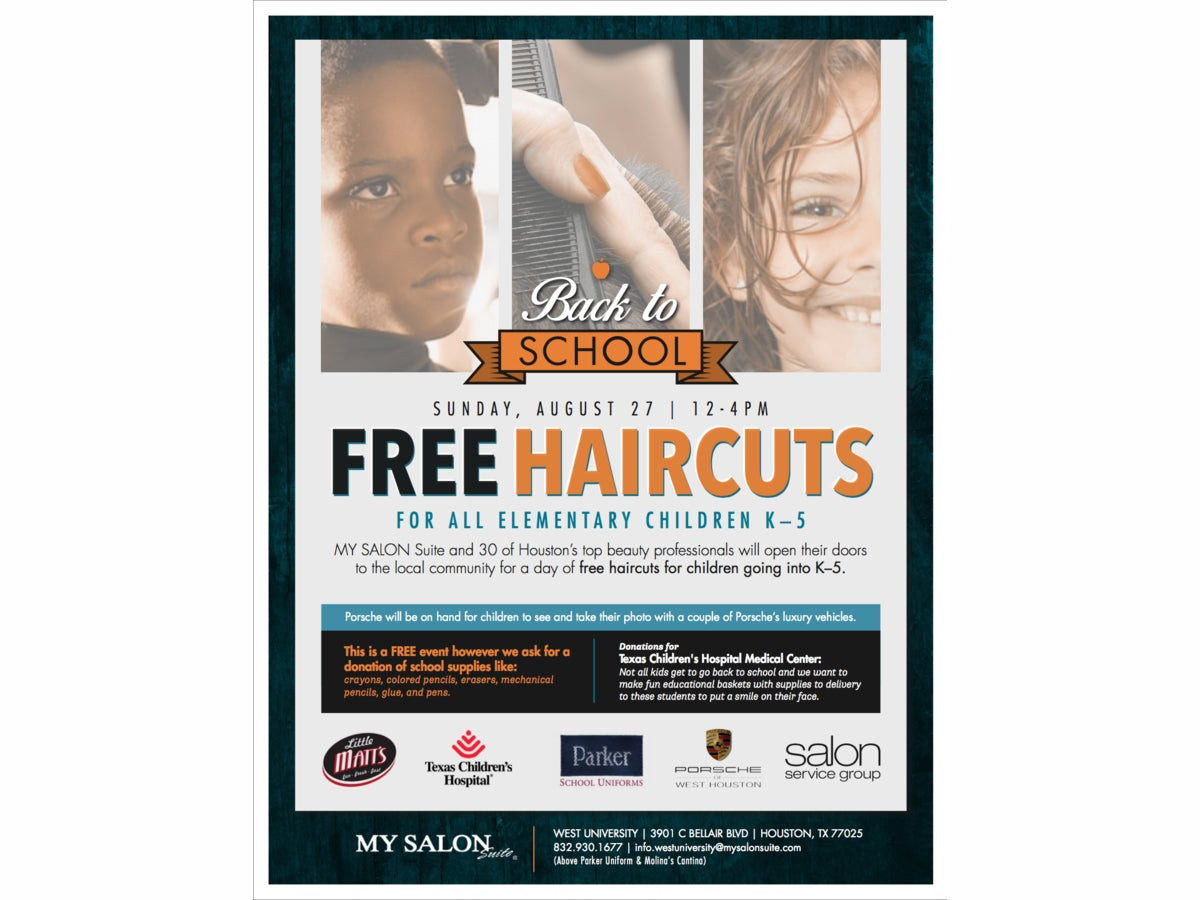 Kids Haircuts Houston
 Free Back to School Haircuts