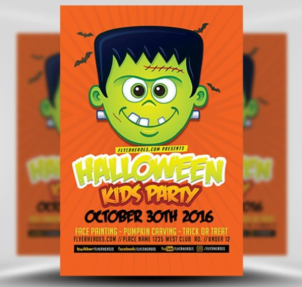 Kids Halloween Party Flyer
 20 Wicked Halloween Party Flyer Templates for Your