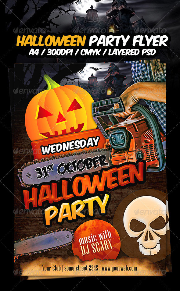 Kids Halloween Party Flyer
 Halloween Party Flyer Template by dodimir