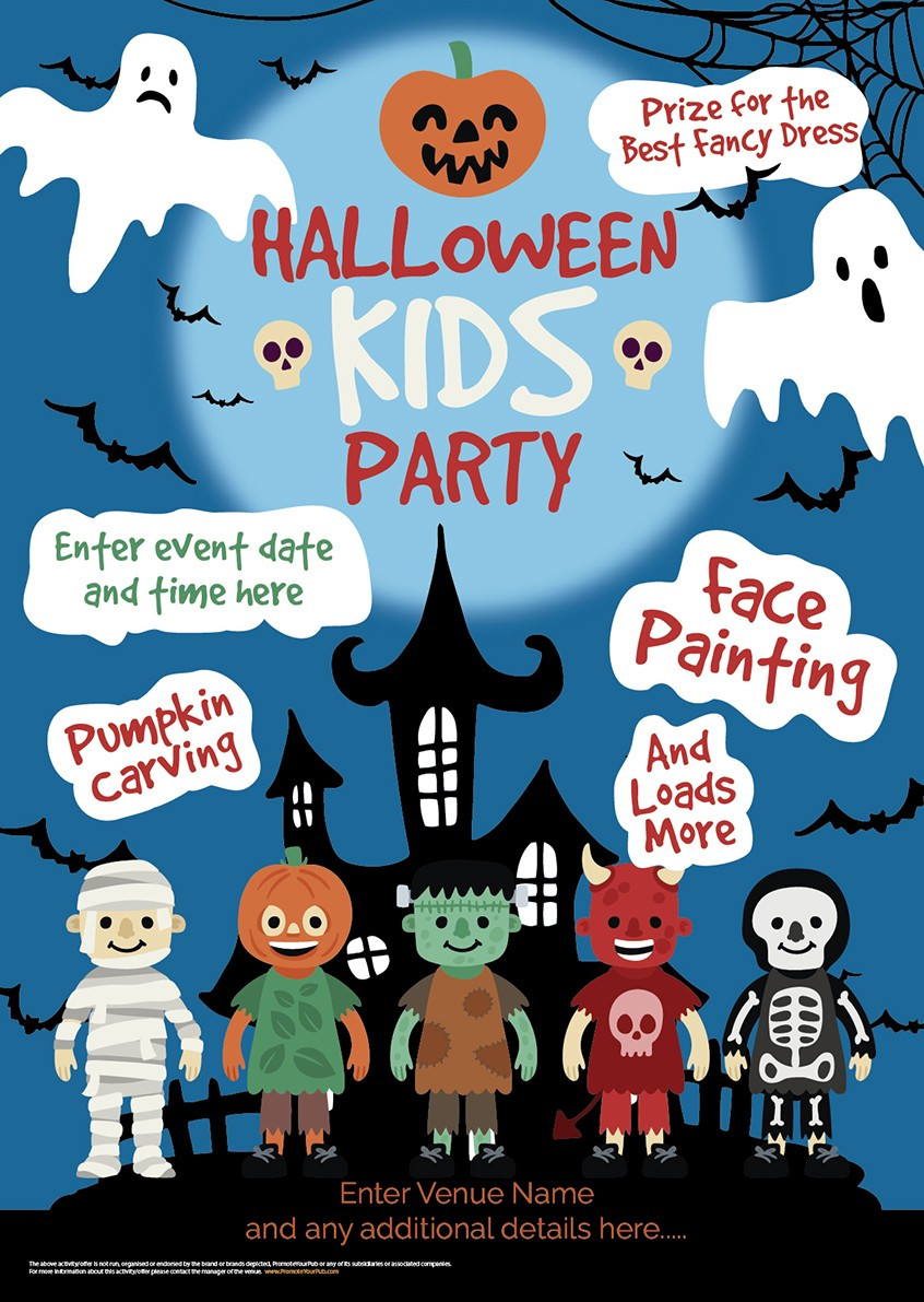 Kids Halloween Party Flyer
 Kids Halloween Party Flyer