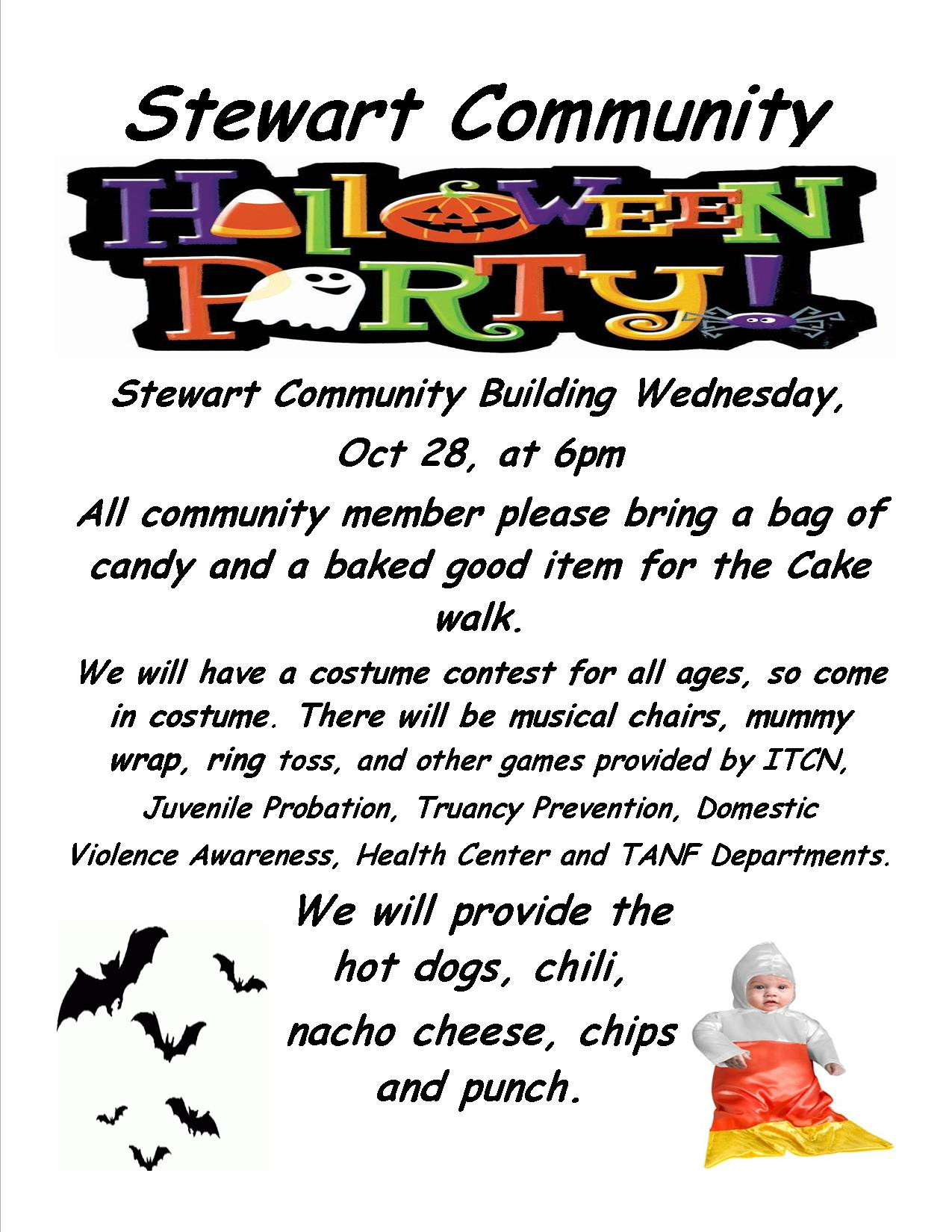 Kids Halloween Party Flyer
 Stewart munity Halloween Party ITCN Child Care