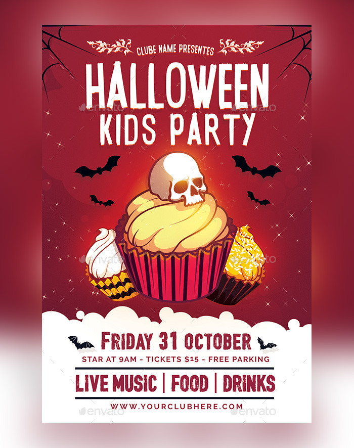 Kids Halloween Party Flyer
 30 Kids Party Flyer PSD Templates Free & Premium DesignYep