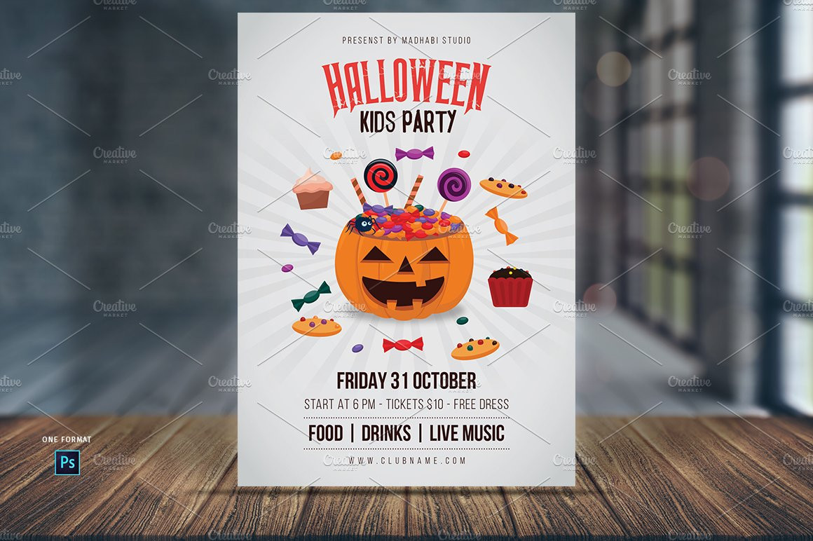 Kids Halloween Party Flyer
 Halloween Kids Party Flyer Template Flyer Templates