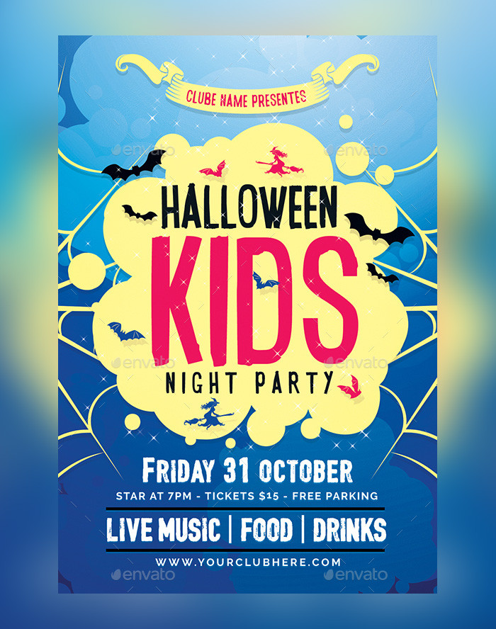 Kids Halloween Party Flyer
 30 Kids Party Flyer PSD Templates Free & Premium DesignYep