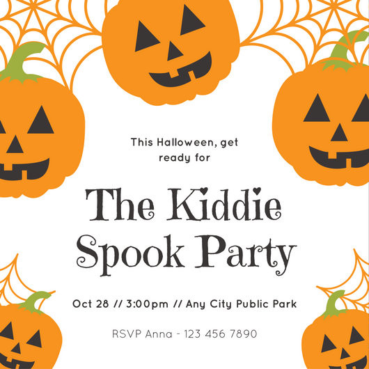 Kids Halloween Party Invites
 Customize 3 999 Kids Party Invitation templates online