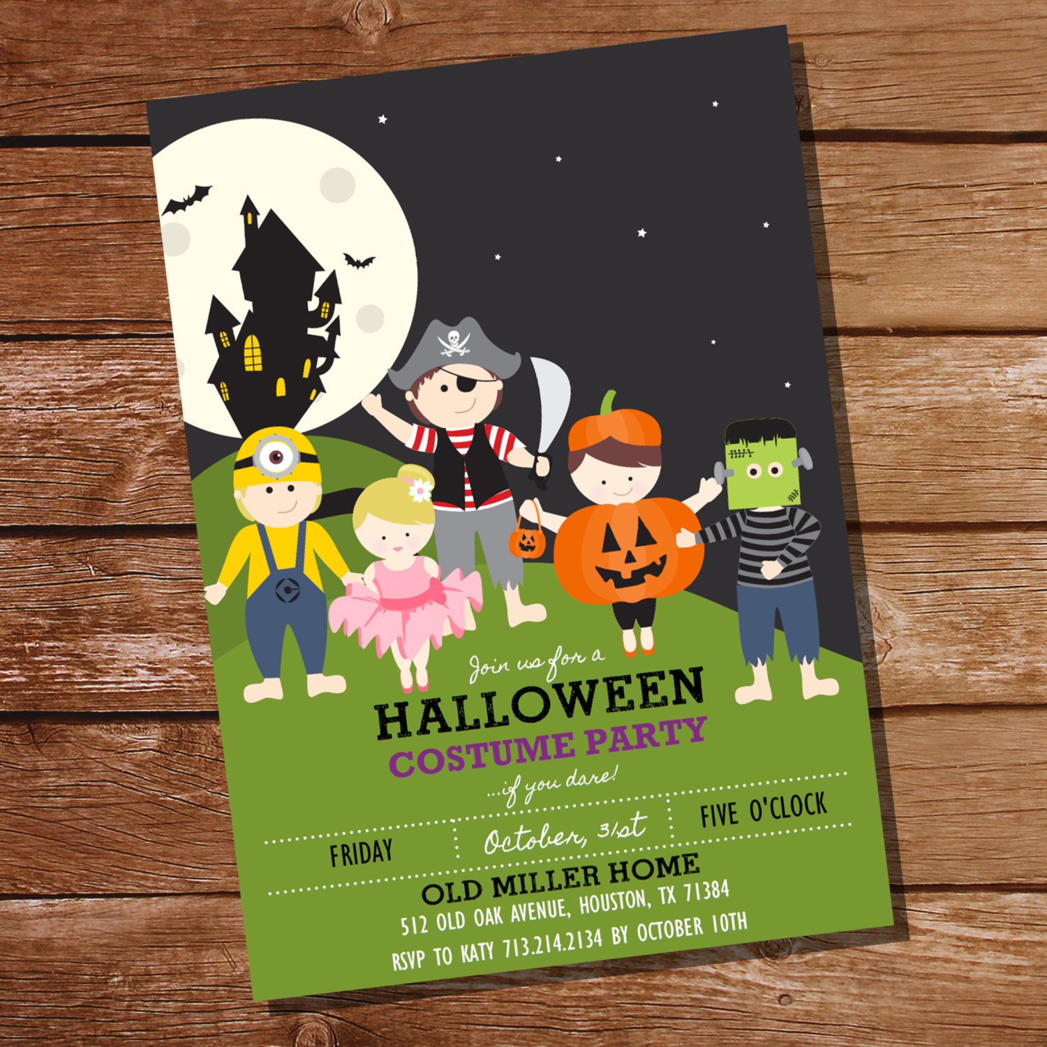 Kids Halloween Party Invites
 Halloween Costume Party Invitation Kids Halloween Party