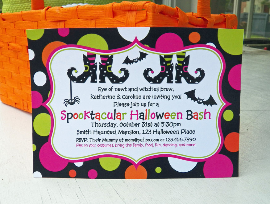 Kids Halloween Party Invites
 Halloween Party Invitations for Kids and Adults 2016