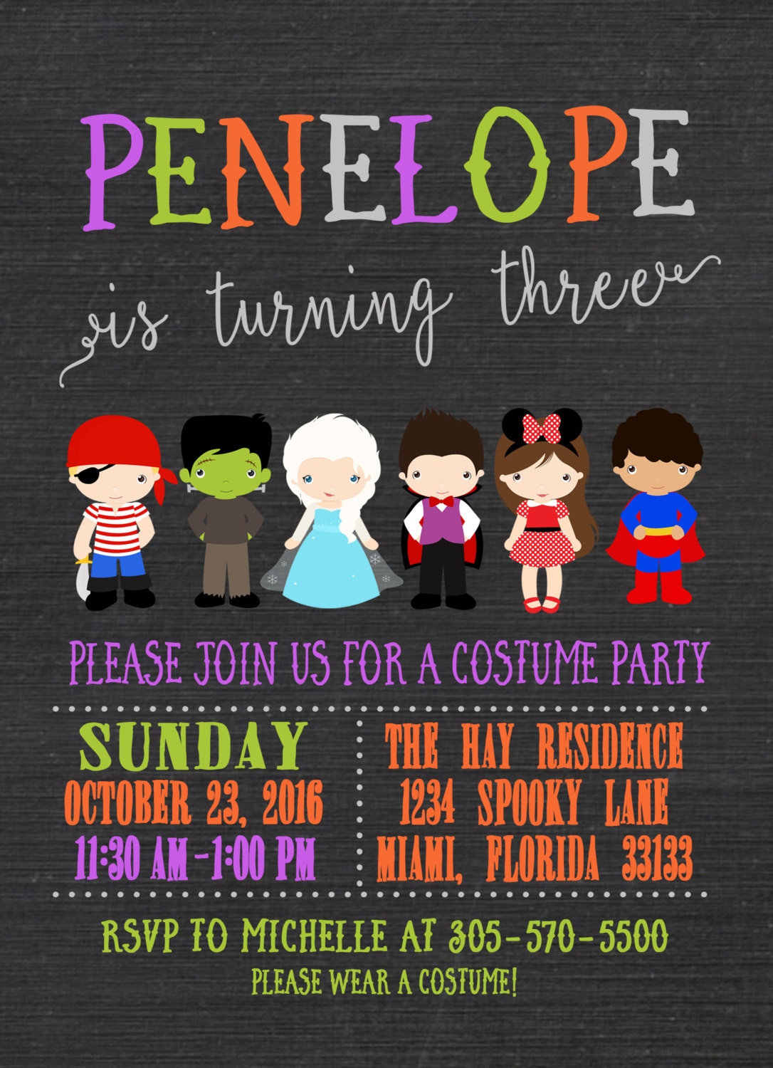 Kids Halloween Party Invites
 Kids Halloween Party Invitation Halloween Birthday Party