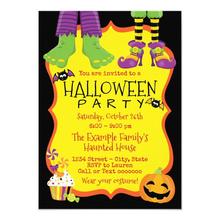 Kids Halloween Party Invites
 Kids Halloween Party Invitations