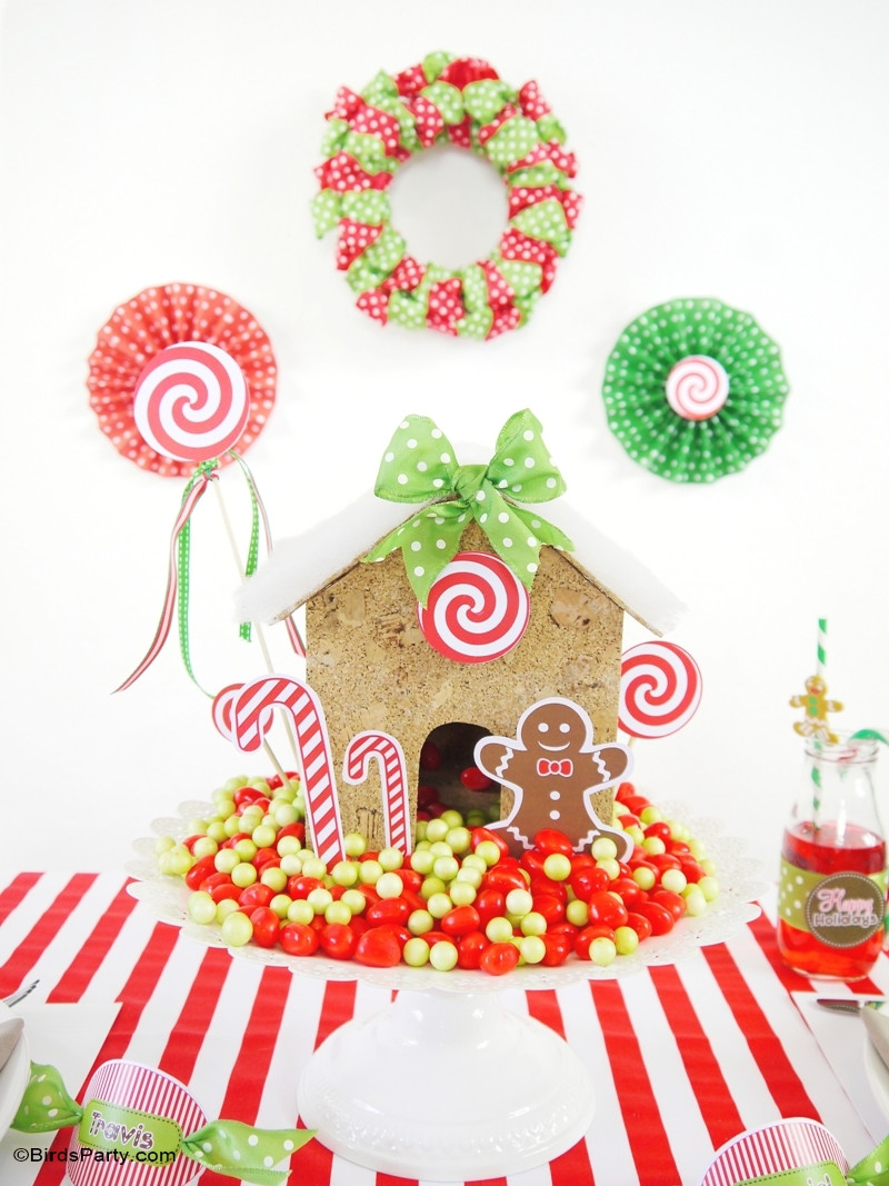 Kids Holiday Party
 Candyland Christmas Tablescape