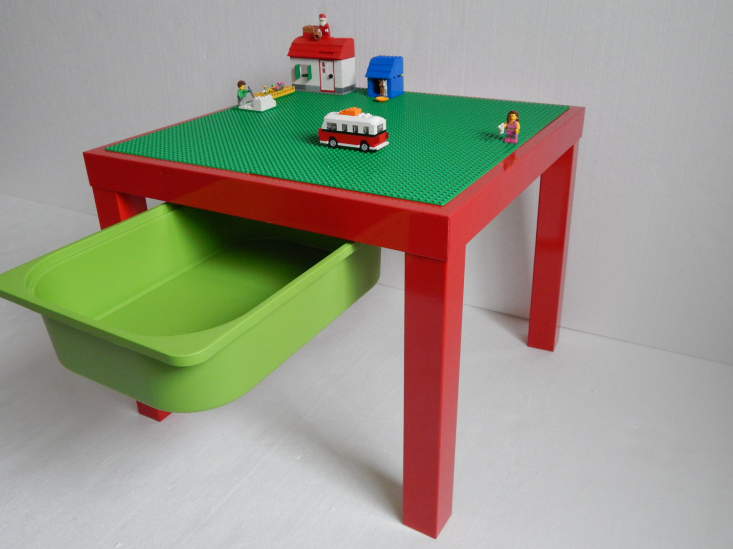 Kids Lego Table
 Kids LEGO Table with Storage 20x20 Green
