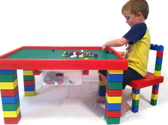 Kids Lego Table
 Items similar to Children s Table and Chair Lego Table