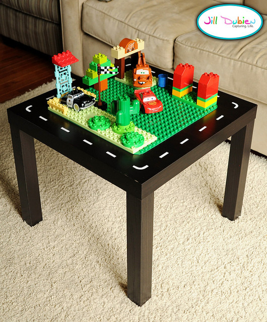 Kids Lego Table
 15 Cool DIY Kids Tables From IKEA