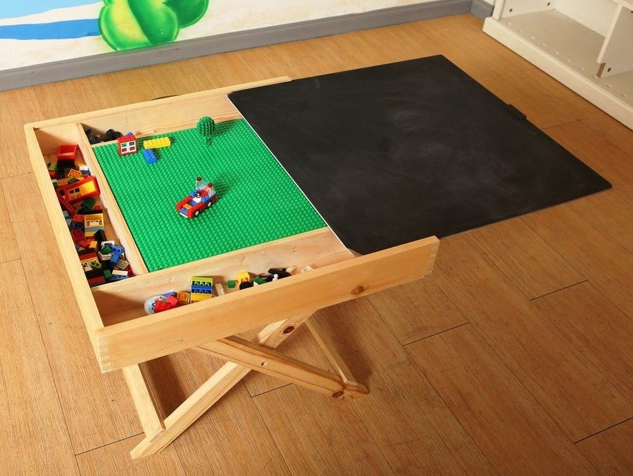 Kids Lego Table
 Lego storage Table folding custom made play wooden