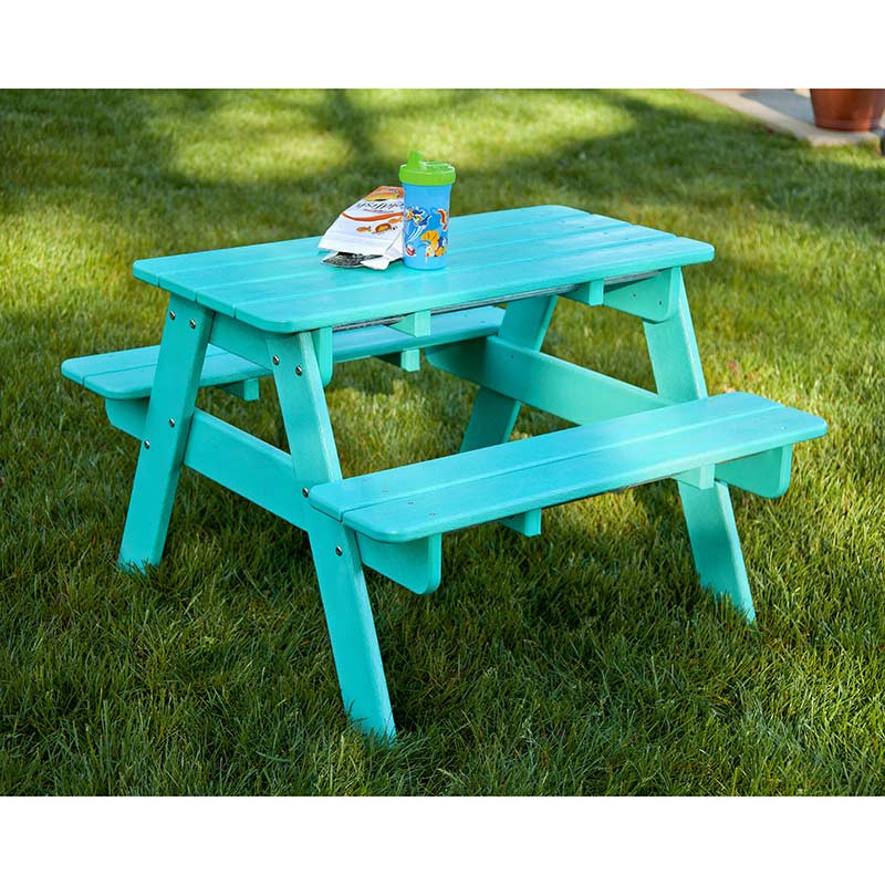 Kids Outdoor Picnic Table
 Polywood Childrens Kids Picnic Table