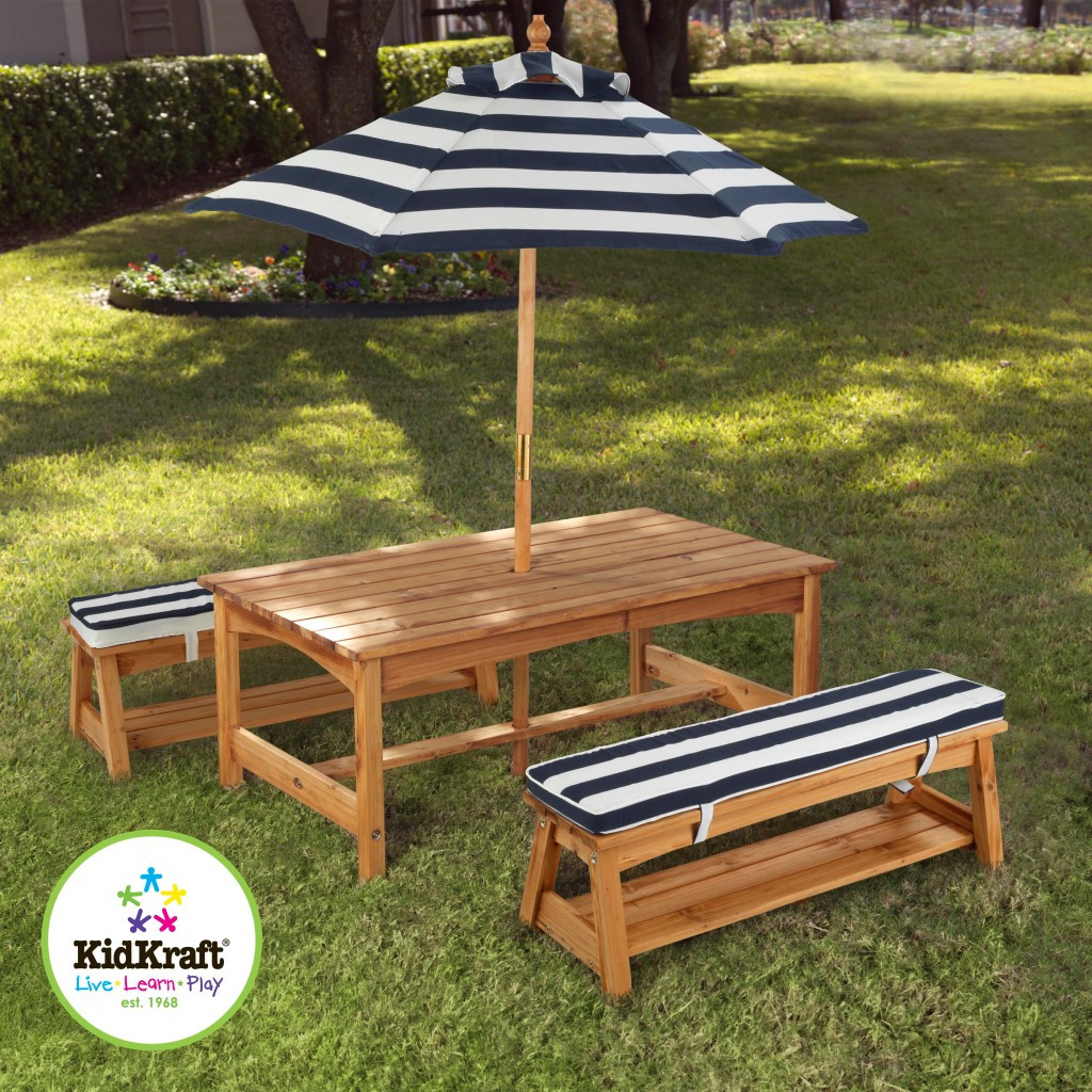 Kids Outside Table
 Kidkraft Outdoor Kids Table and Chairs Set 2 Chair Benches