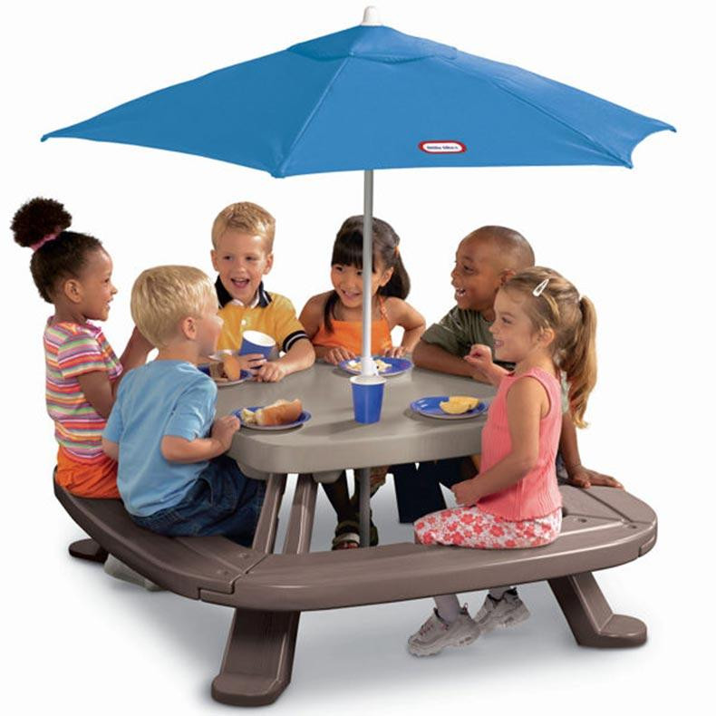 Kids Outside Table
 Kids picnic table with umbrella – s Ideas Rilane
