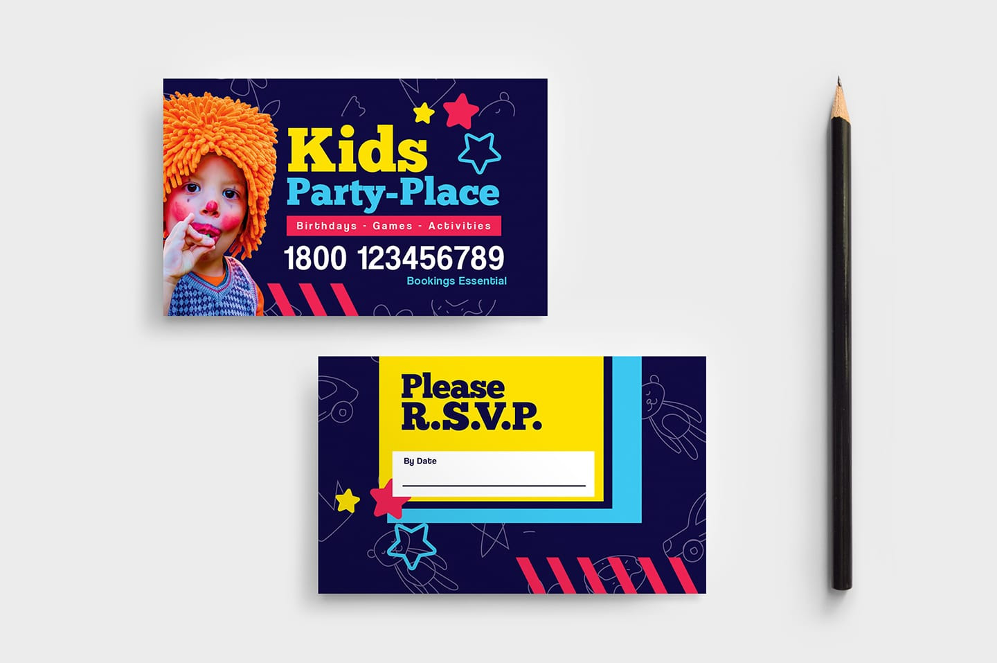 Kids Party Business
 Kid s Party Business Card Template in PSD Ai & Vector