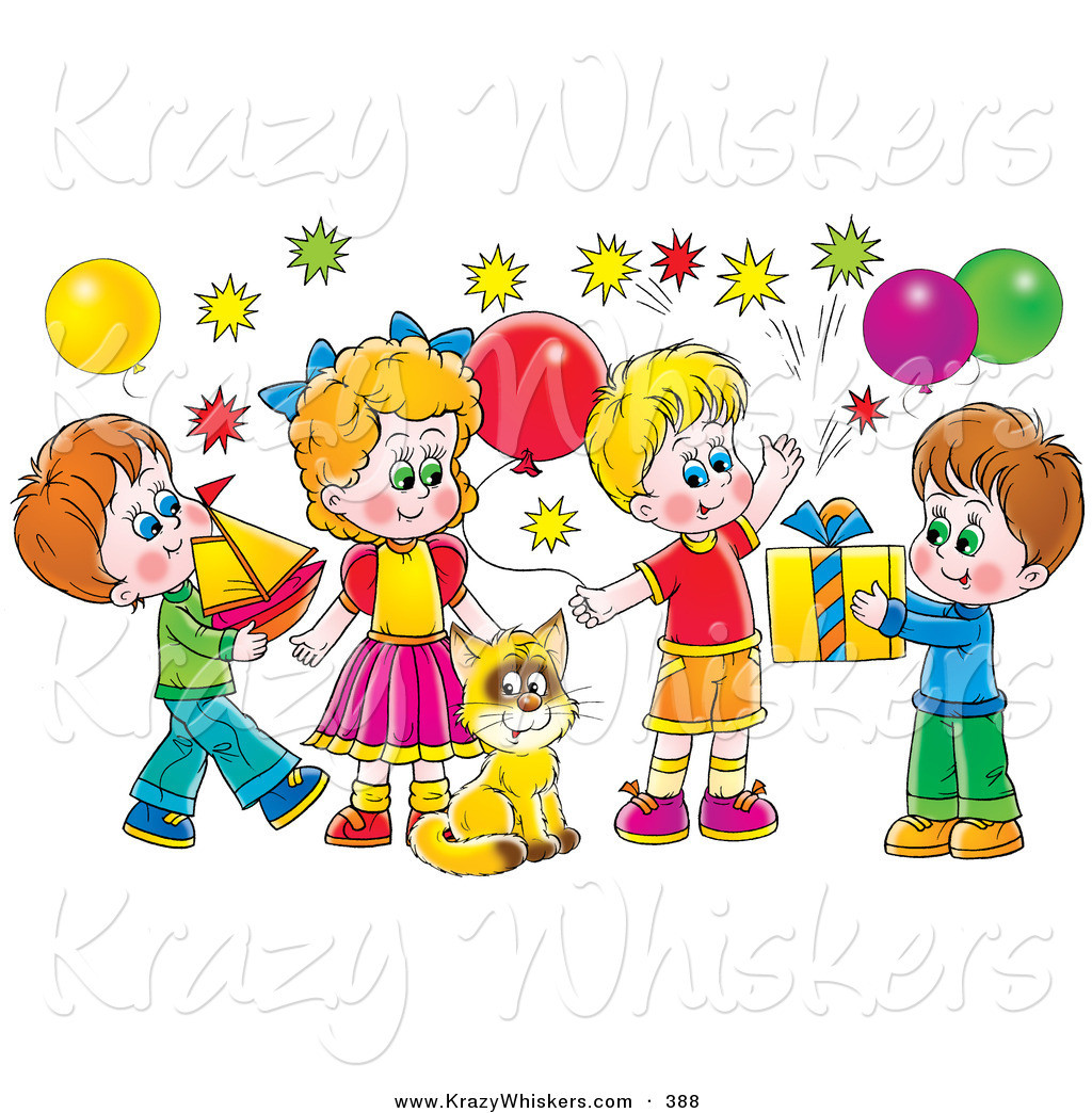 Kids Party Clipart
 Royalty Free Caucasian Boy Stock Animal Designs