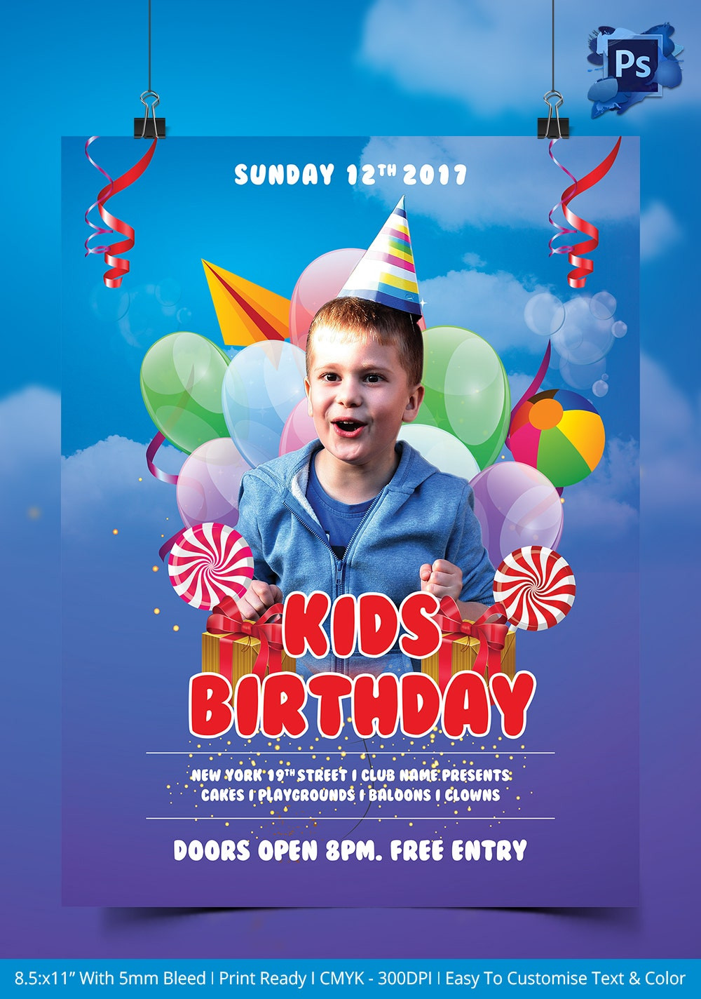 Kids Party Flyer
 Birthday Flyer Template – 37 Free PSD AI Vector EPS