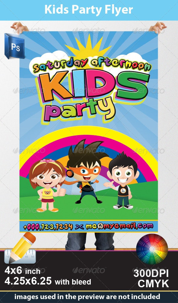 Kids Party Flyer
 Kids Party Flyer by CaCaDoo