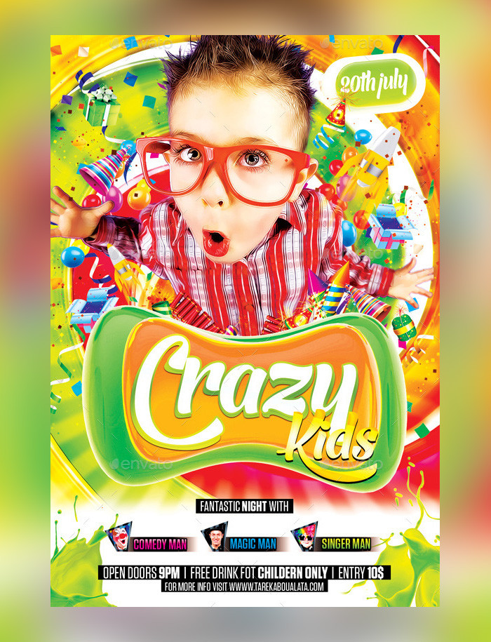 Kids Party Flyer
 30 Kids Party Flyer PSD Templates Free & Premium DesignYep