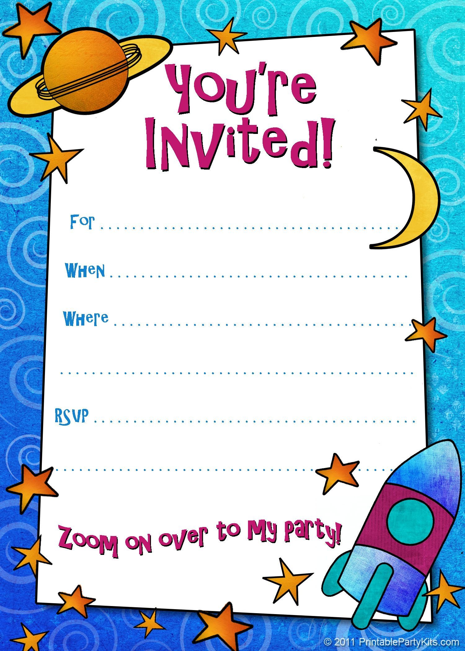 Kids Party Invitation Wording
 Free Printable Boys Birthday Party Invitations