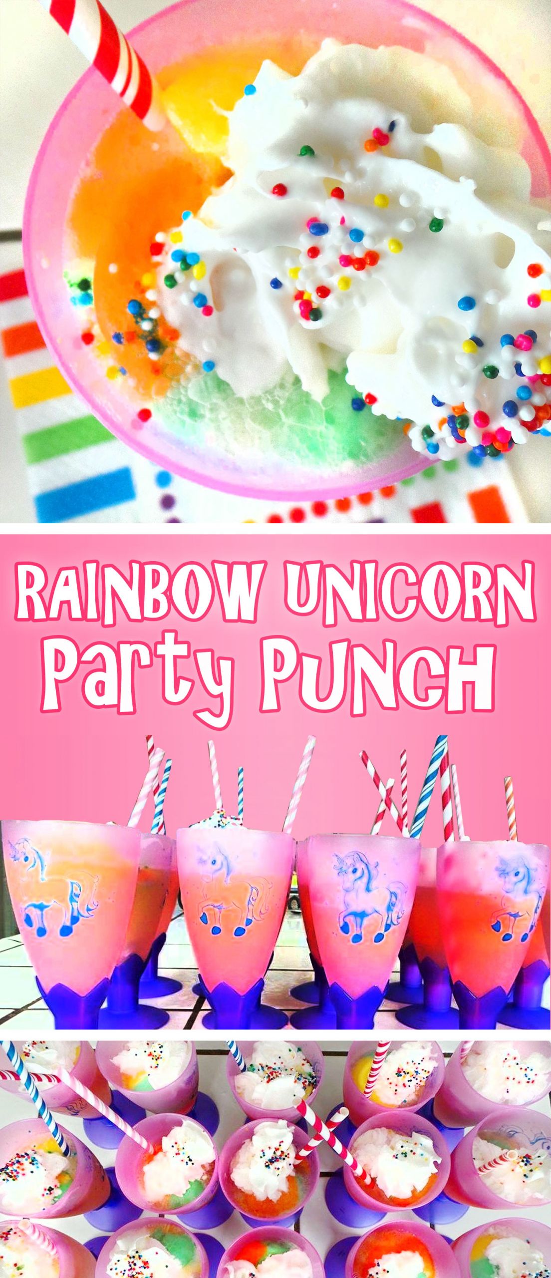 Kids Party Punch
 Rainbow Unicorn Party Punch