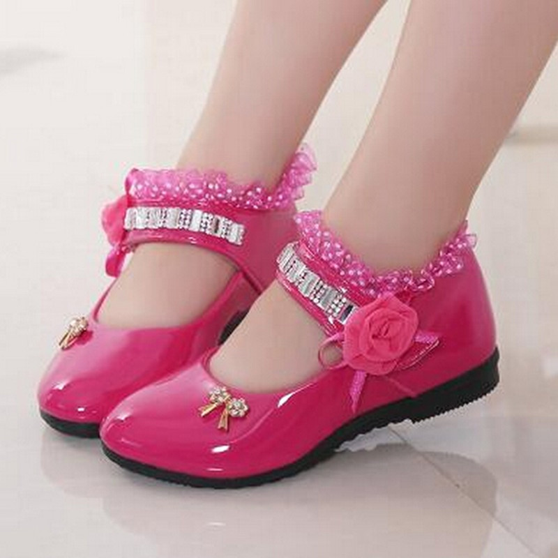 Kids Party Shoes
 Aliexpress Buy Flowers Girls Shoes 2016 PU Leather