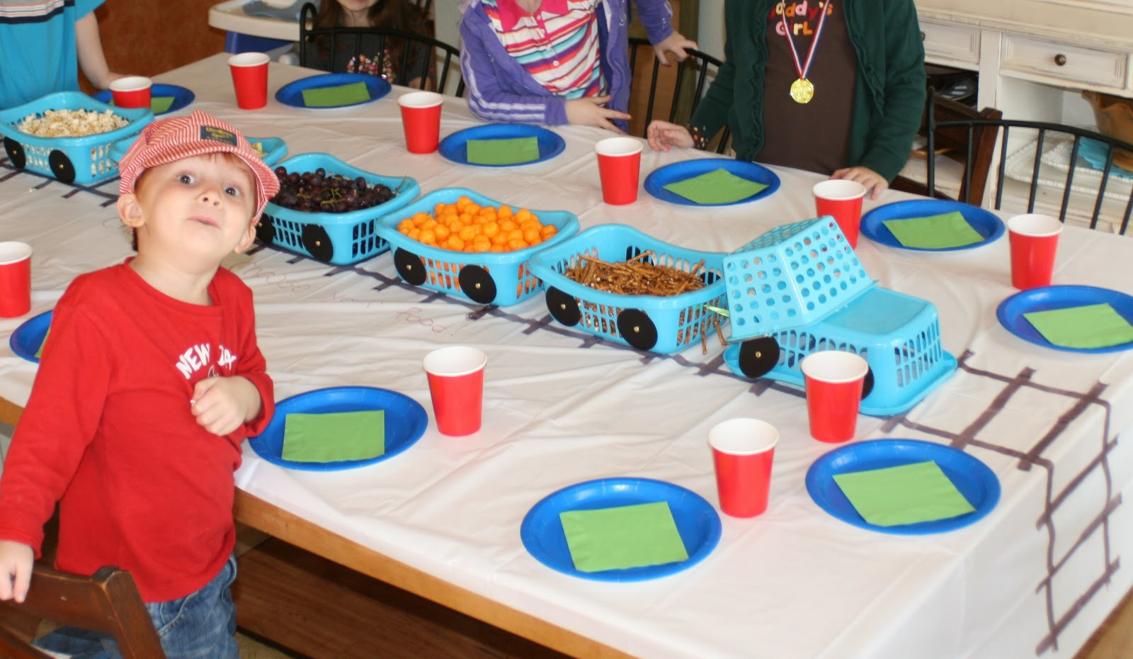 Kids Party Trains
 ReMarkable Home Simple Train Birthday Party
