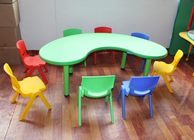 Kids Plastic Table And Chairs
 Factory sales Kids Table Set Kindergarten children desks