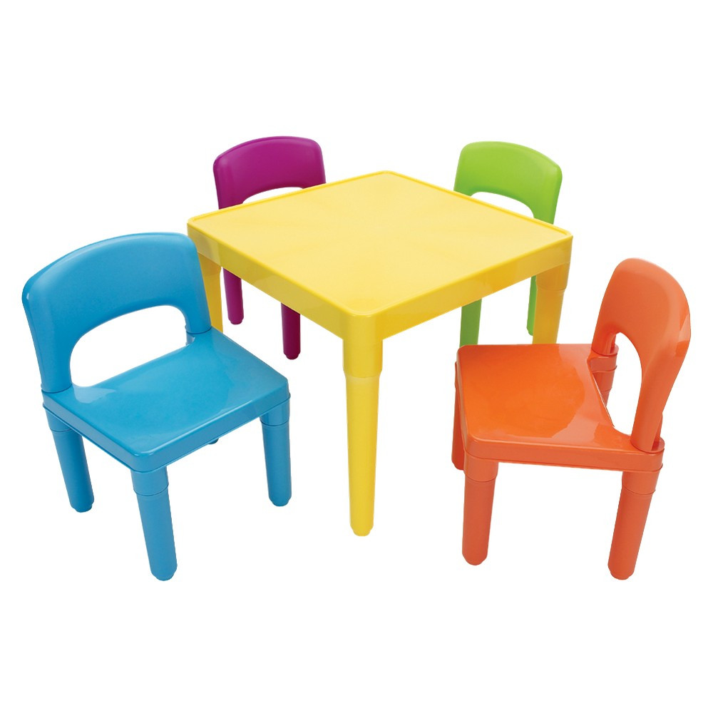 Kids Plastic Table And Chairs
 KIDS TABLE AND CHAIR SET TOT TUTORS PLASTIC TABLE & 4 CHAIRS