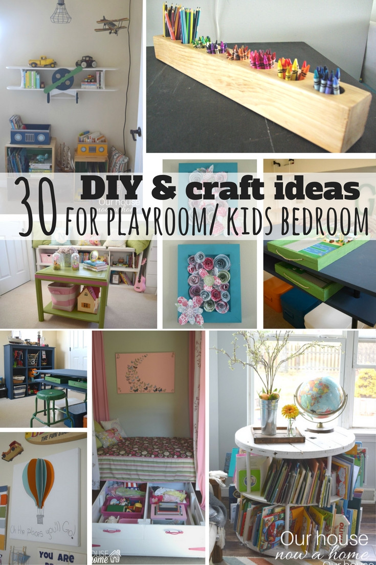 Kids Room DIY
 30 DIY and Craft decorating ideas for a playroom or kid s